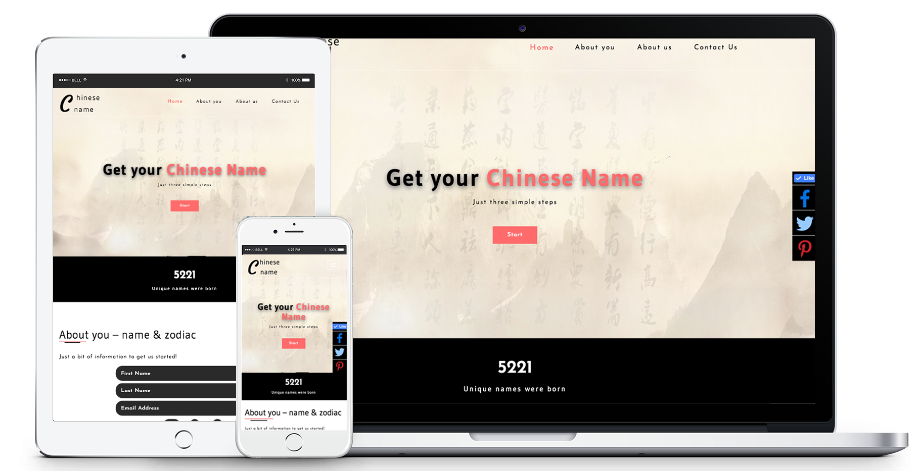 Get your Chinese name中文命名網